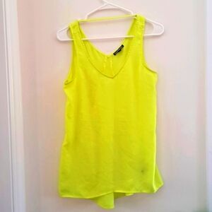 Express Yellow Sleeveless Top size Small